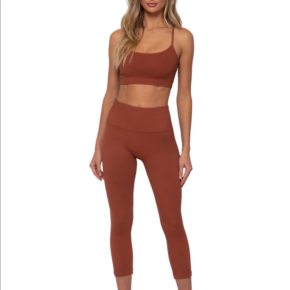 Morgan Stewart Sport Sugar Almond Seamless Legging